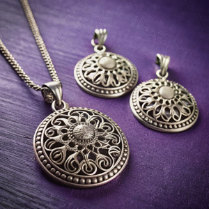 GeoChic Silver Set