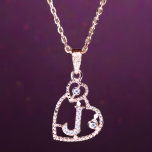 Alphabet J Pendant Necklace